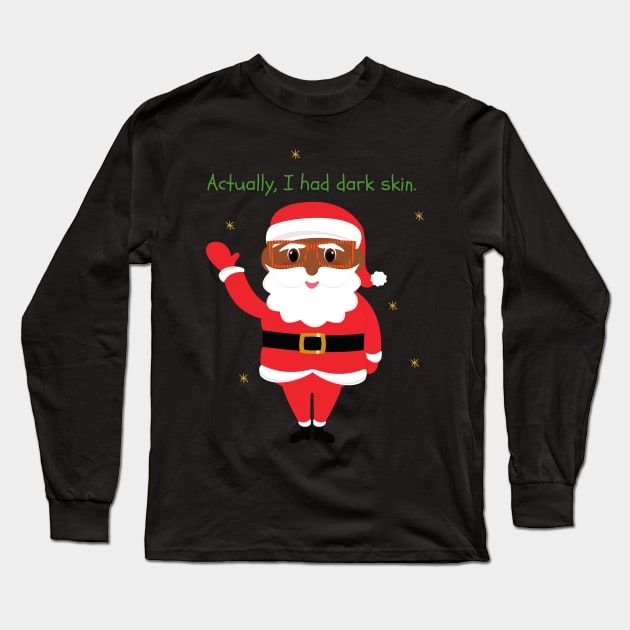 Know it all Santa Long Sleeve T-Shirt by Blerdy Laundry